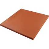 Ammonit Keramik Spaltplatte 24 x 24 cm rot-natur