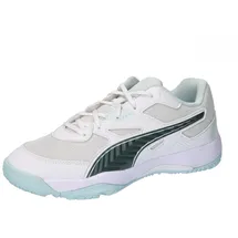 Puma Kinder Solarflash Jr Ii Indoor-Pumps, Puma White Nitro Blue Shadow Gray, 28 EU