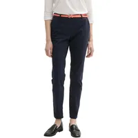 Tom Tailor Damen Slim Chino mit Gürtel, 34W/32L, Sky