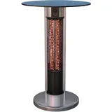 GGM Möbel Stehtisch Heizstrahler | Ø 70 cm | 800 & 1600W | 2 Heizstufen | Infrarot | Stehtisch mit Heizung, Beheizter Stehtisch, Heizstehtisch