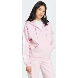adidas Essentials 3-Streifen Full-Zip Fleece Damen Kapuzensweater, pink - S