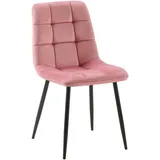 CLP Esszimmerstuhl Antibes Samt rosa