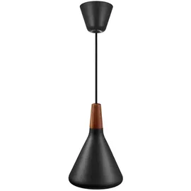 Nordlux Nori 1-flg. 18 cm schwarz Holz Metall