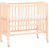 fillikid 2in1 Beistellbett, Stubenbett Nino (auch für Boxspringbetten geeignet) inkl. Matratze; - Natur