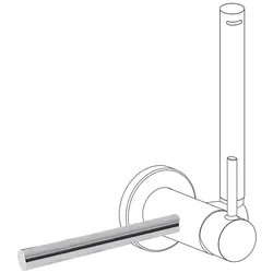 Tres Alplus, Zubehör Handtuchhalter, chrom