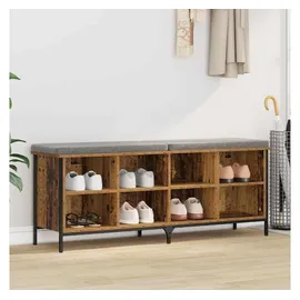 vidaXL Schuhschrank Altholz 131 x 35 x 50 cm Verbundholz und Eisen