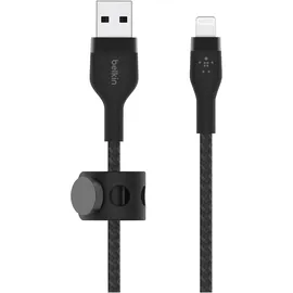 Belkin Flex Lightning/usb-a 1m mfi zert., Schwarz