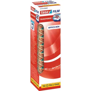 Tesa OFFICE-BOX Klebefilm transparent 15,0 mm x 10 Rollen