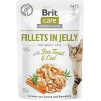 Brit Care Fillets in Jelly 85 Gramm Katzennassfutter 24