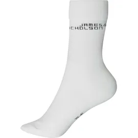 James & Nicholson Socken Bio-Baumwolle - Farbe weiß - Größe 39-41"