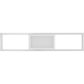 XXXLutz Led-Deckenleuchte weiß - 60x6x13 cm,