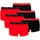 Puma Everyday Trunks 6P Schwarz/Rot M 6er Pack