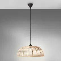 Brilliant Crosstown 1-flg. Ø 56 cm zylinderförmig Holz hell/schwarz