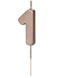 Partydeco Geburtstagskerze Zahl 1 4,5 cm Rosegold