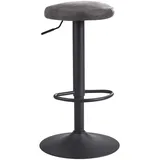 FineBuy Barhocker 58 - 79 cm Rund Grau