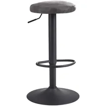 FineBuy Barhocker 58 - 79 cm Rund Grau