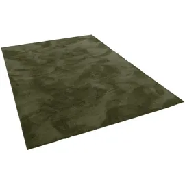 Pergamon Luxus Super Soft Fellteppich Pearl Tannengrün 80x150cm