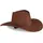Relaxdays Cowboyhut Dunkelbraun 58 cm