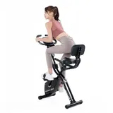 CITYSPORTS Speedbike GEARSTONE Heimtrainer, fitnessbike Klapprad, Indoor-Cycling, Magnetoresistiv Klasse 8, mit LCD-Display, Pulsüberwachung schwarz