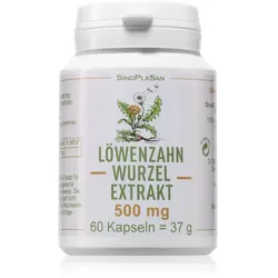 SinoPlaSan Löwenzahnwurzel-Extrakt 500 mg Kapseln für Ihr Wohlbefinden 60 KAP
