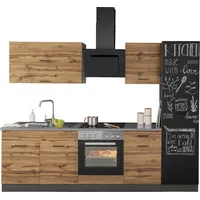 kochstation Küchenzeile KS-Trier 260 cm grau