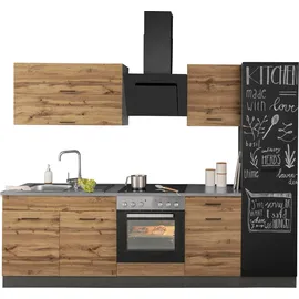 kochstation Küchenzeile KS-Trier 260 cm grau