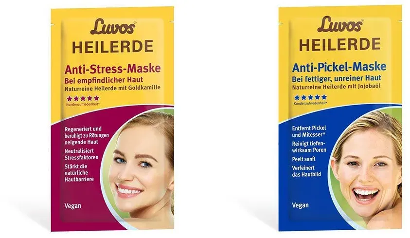 Luvos-Heilerde Anti-Pickel-Maske + Anti-Stress-Maske