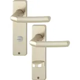 HOPPE Kurzschildgarnitur Alu.F2 grau/silber 1117/202KP/AP