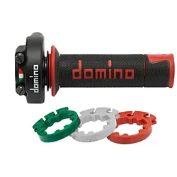 Domino Gas Control Short Stroke XM2 mit A450 Griffen - schwarz/rot, weiss