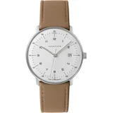 Junghans 41/4562.02 max bill Herren-Armbanduhr Beige mit Saphirglas