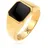 KUZZOI Ring 925 Silber Siegelring in Gold | Gr.: 62