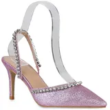 Stiefelparadies Damen Slingpumps in Lila