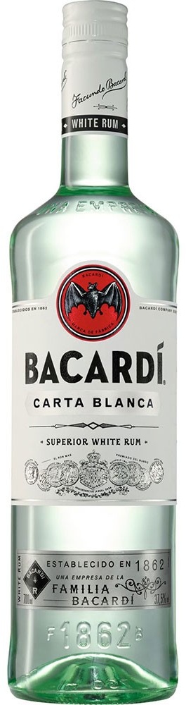 Bacardí Carta Blanca Superior White Rum 37,5% 0,7l