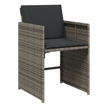 vidaXL Gartenstuhl 54 x 68 x 27,5 cm grau 4 St.