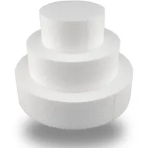 buttinette Styropor-Torte dreistöckig, je 5 cm hoch