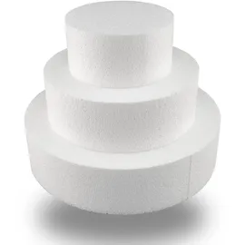 buttinette Styropor-Torte dreistöckig, je 5 cm hoch