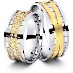 Trauringe Viernheim 750er Weifl-/Gelbgold - 5783
