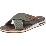 Rieker Herren 29083 Pantolette, Grün, 43 EU