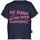 TRIGEMA T-Shirt "TRIGEMA T-Shirt mit lustigem Spruch-Print", Mädchen, Gr. 68, blau (navy), Feinripp, 100% Baumwolle (Bio-Baumwolle kbA), Basic, Rundhals, Shirts T-Shirt