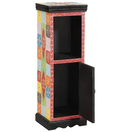 vidaXL Kommode Mit Regal Mehrfarbig 30 X 30 X 90 Cm Massivholz Mango