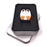 Onwomania Pinguin Flach Ründlich niedlich USB Stick in Alu Geschenkbox 64 GB USB 3.0