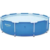 Bestway Steel Pro Frame Pool ohne Pumpe, rund 305x76cm Stahlrahmenpool, blau