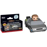 Funko LLC FUNKO Bitty POP - Rides Zurück in die Zukunft Marty McFly and Time Machine