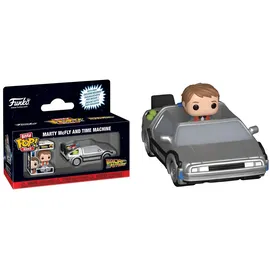 Funko LLC FUNKO Bitty POP - Rides Zurück in die Zukunft Marty McFly and Time Machine