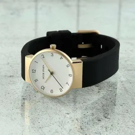 Jacob Jensen Damen-Armbanduhr Titan Quarz Goldfarben