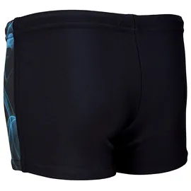 Aquarti Badehose Jungen Schwimmhose Schwarz/Blau 146