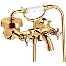 Hansgrohe Montreux 2-Griff Wannenarmatur Polished Gold Optic