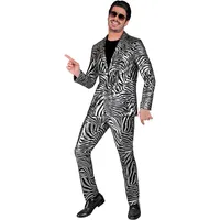 W WIDMANN MILANO Party Fashion - Party Anzug Herren, Set mit Jackett und Hose, 80er Jahre Kostüm für Karneval und Festival