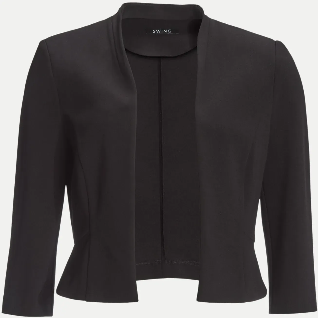 Taillierte Jacke aus Jersey Crêpe Schwarz 42