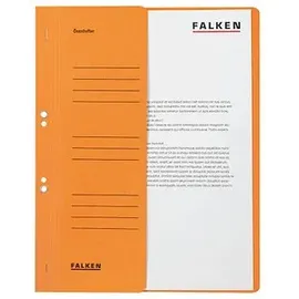 Falken Ösenhefter Karton orange DIN A4, halber Deckel, 50 St.